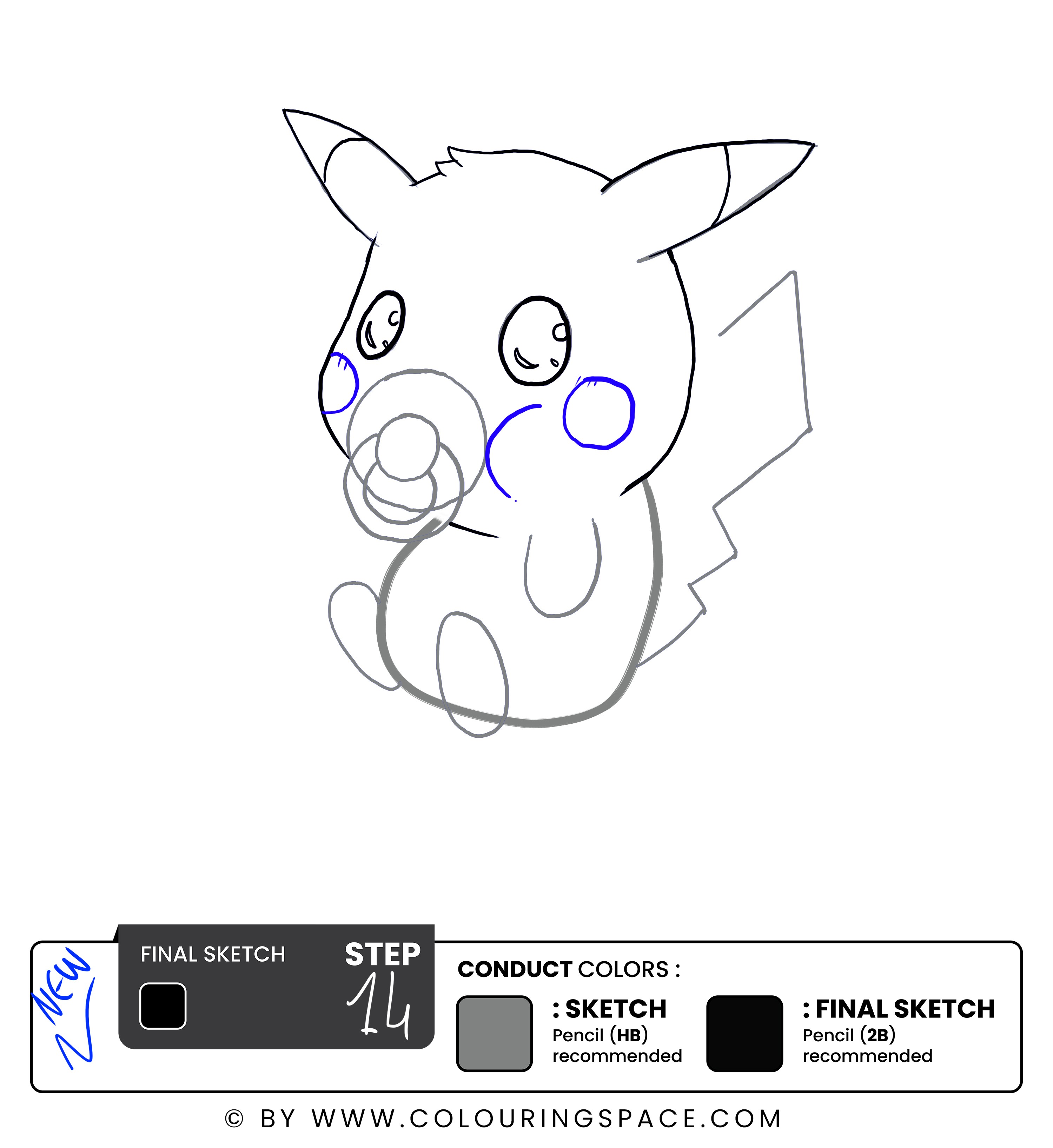 Step 14: The Electric Cheeks