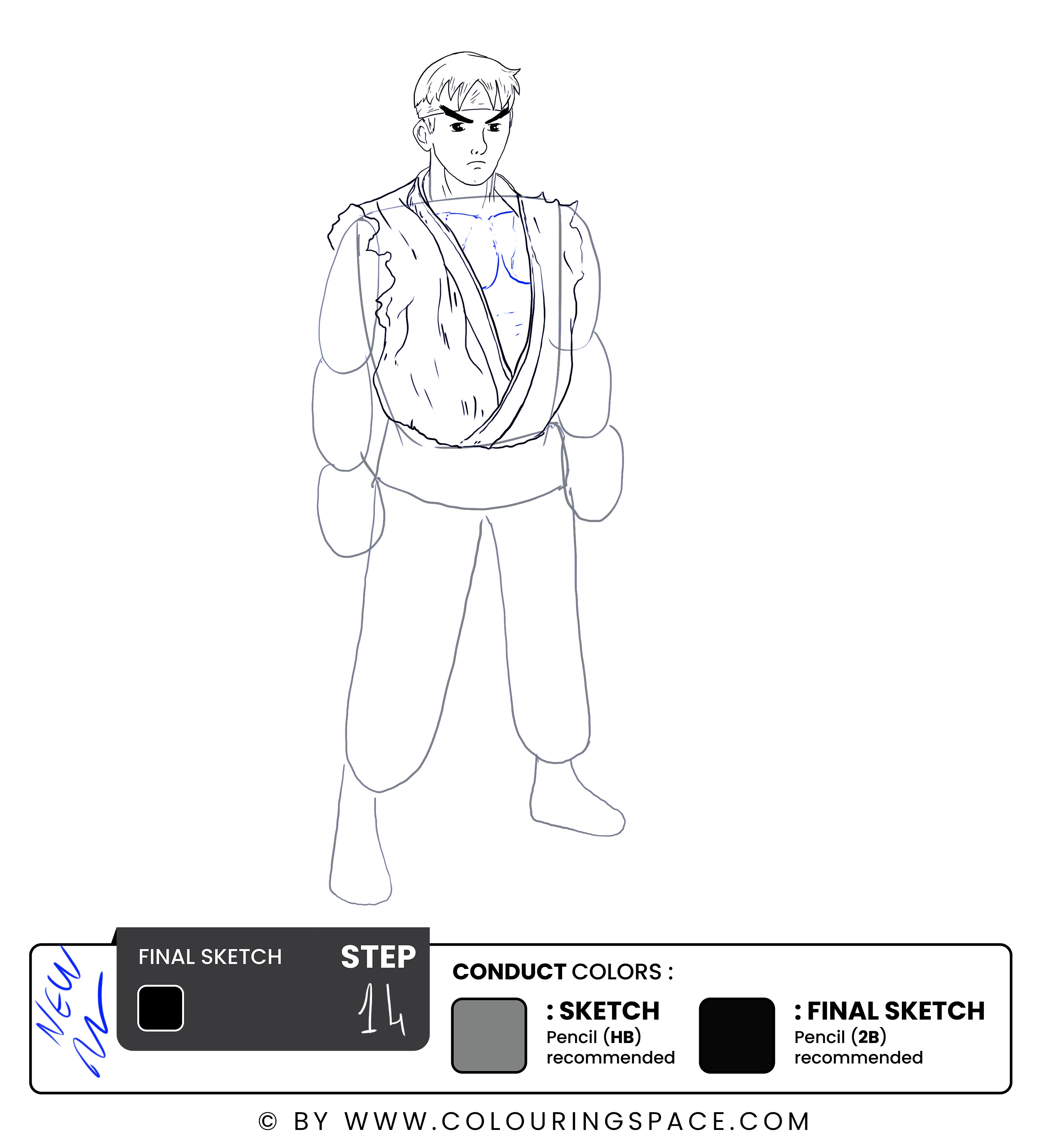 Step 14: Sketch the Chest 