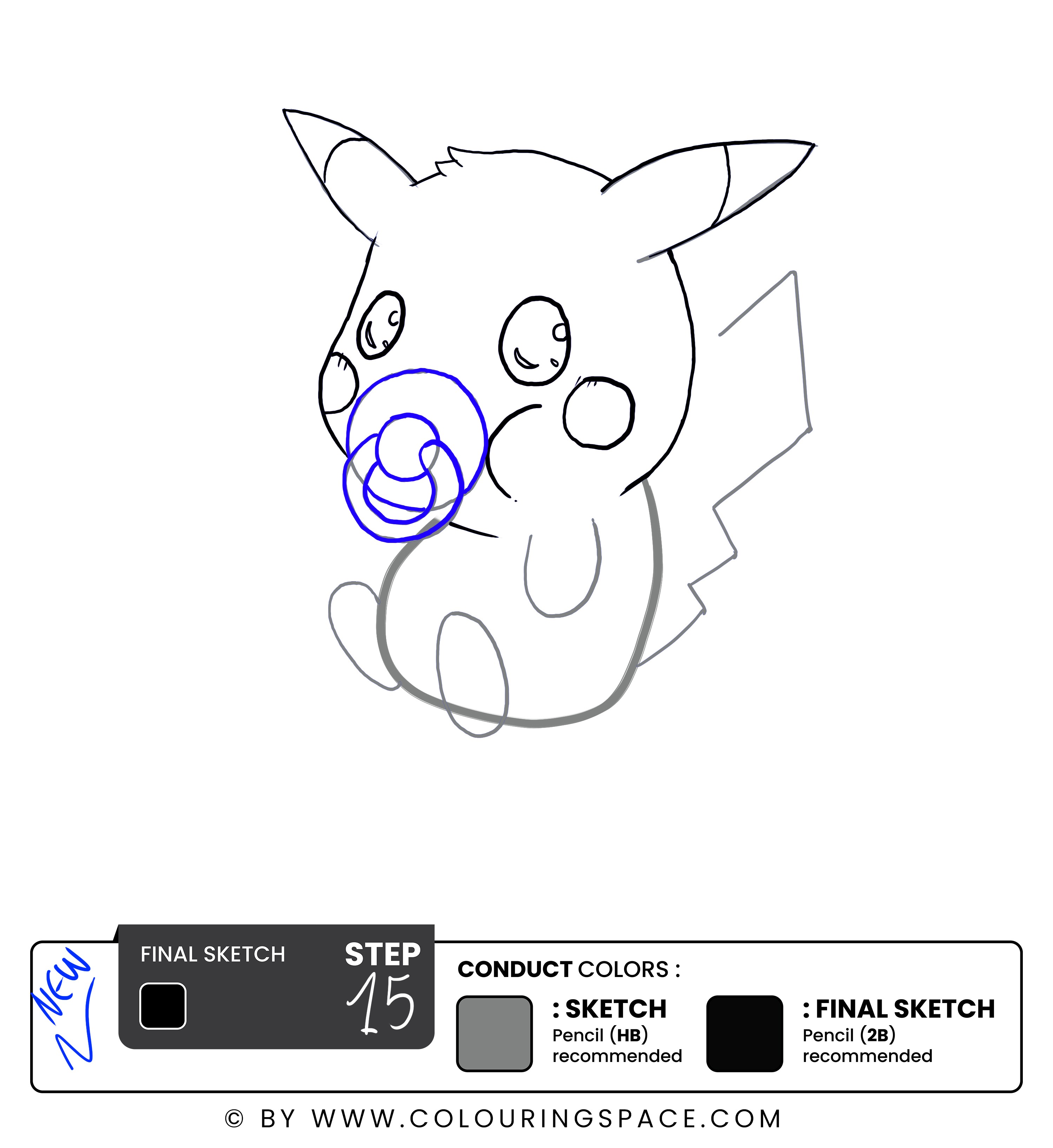 Step15: Pikatchu’s Pacifier Final Look