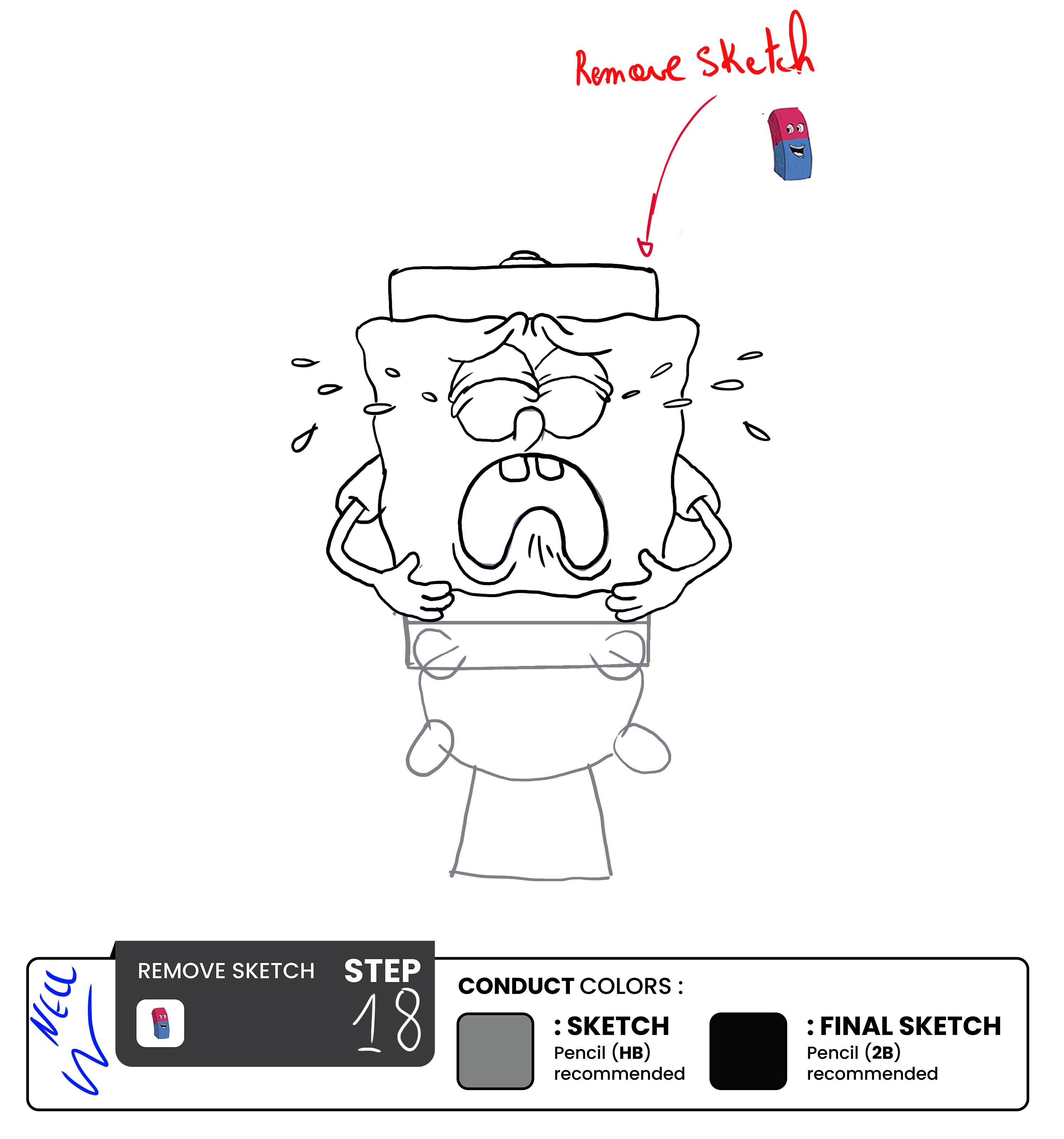 Step 18 - Remove the Sketch Guidelines 