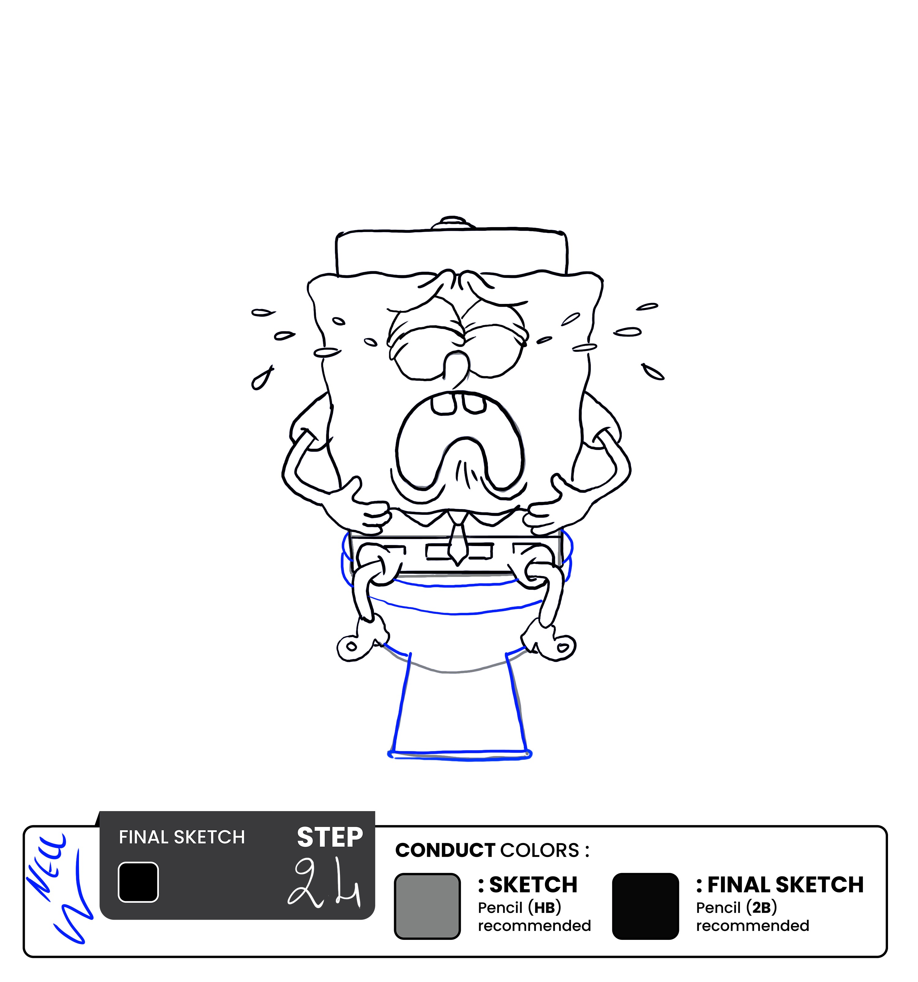 Step 24 – Add the Toilet Seat