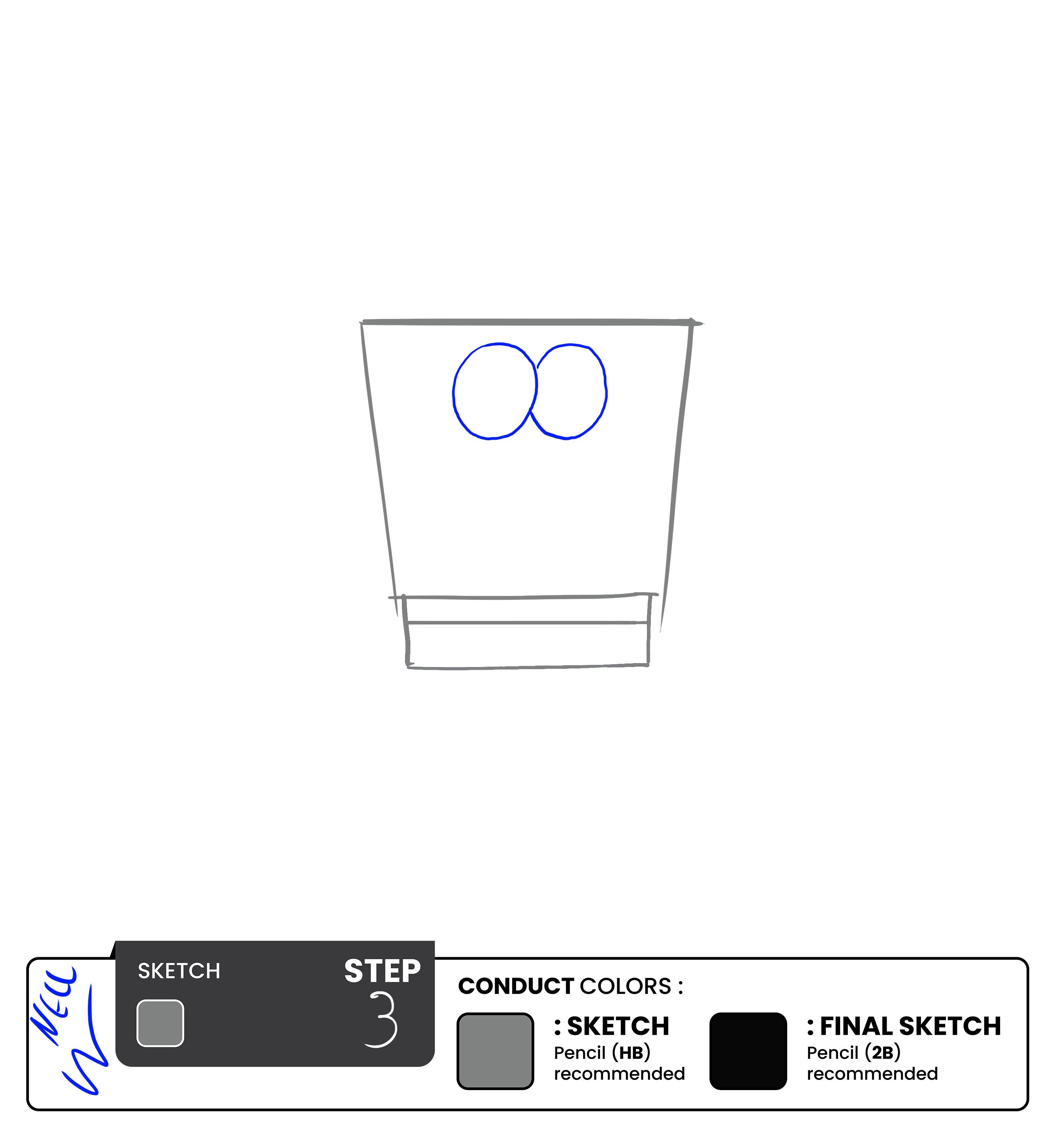 Step 3 - Draw the Eyes 