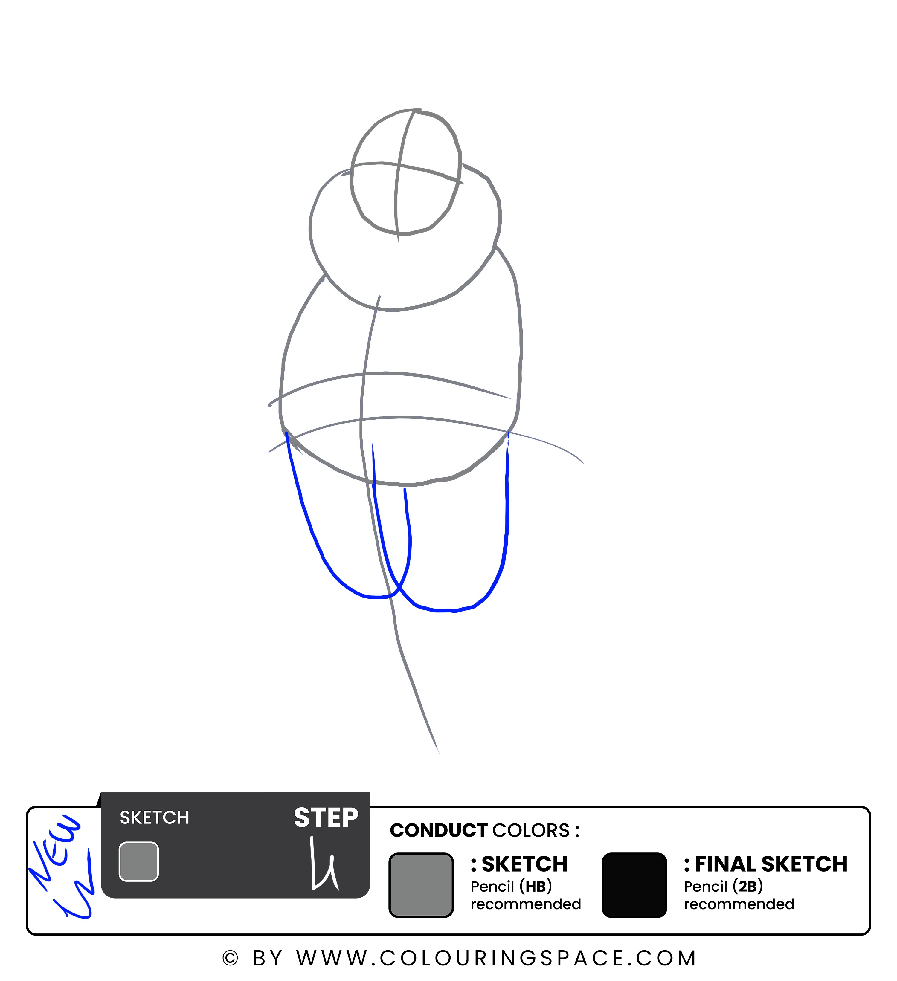 Step 4: Draw the Pants