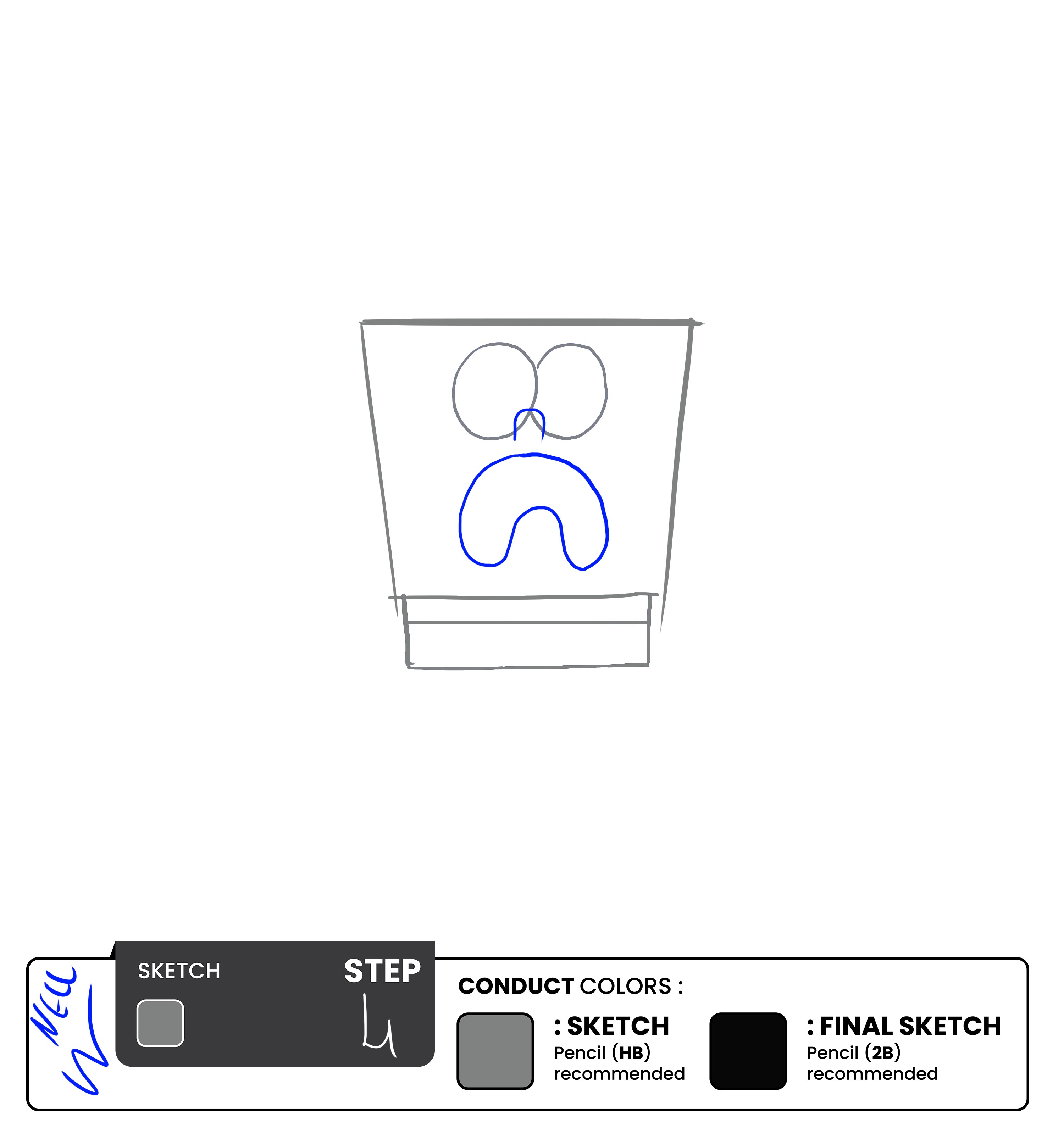 Step 4 - Sketch the Mouth 