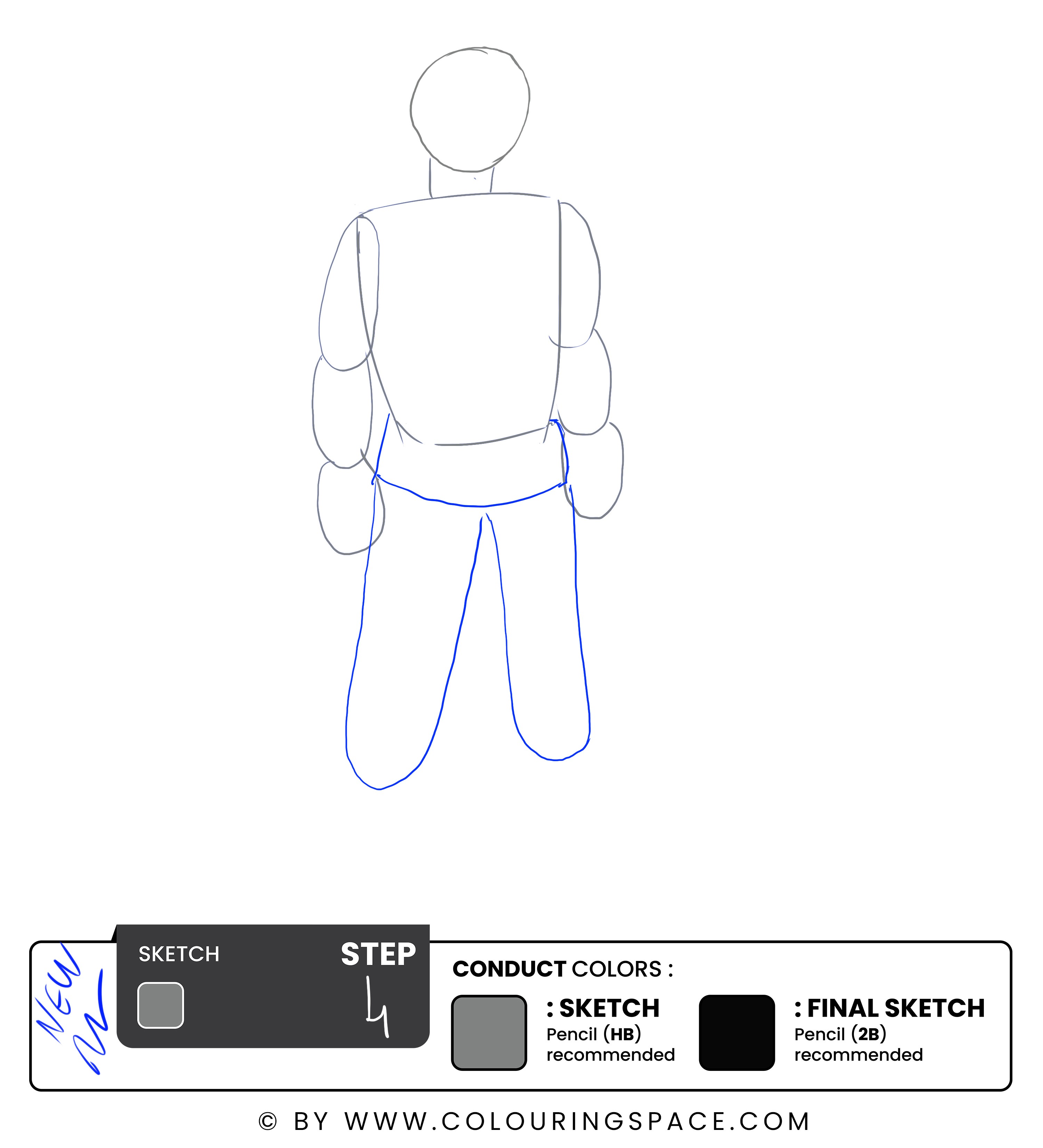 Step 4: Sketch the Pants 