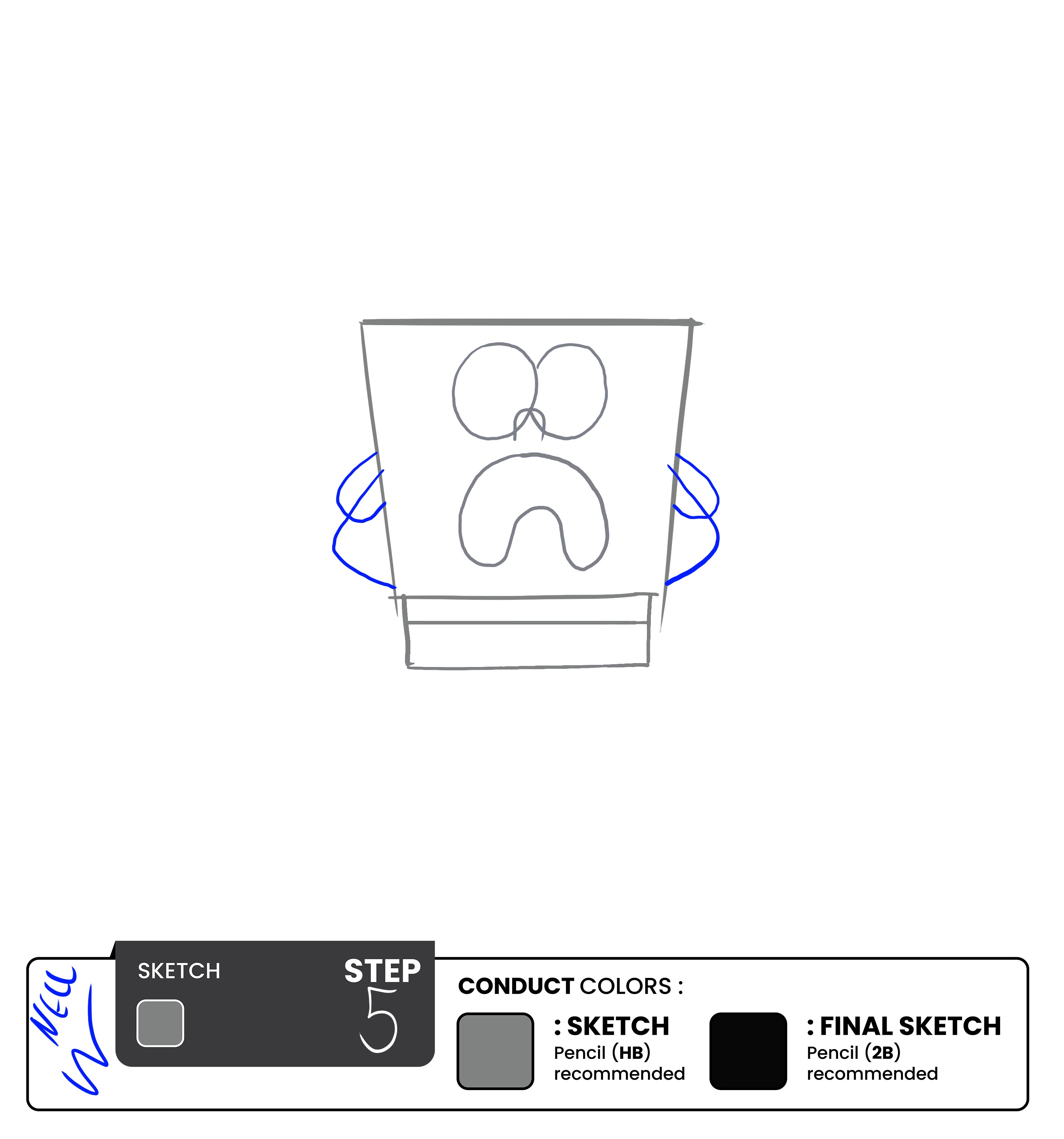 Step 5 - Sketch the Arms 