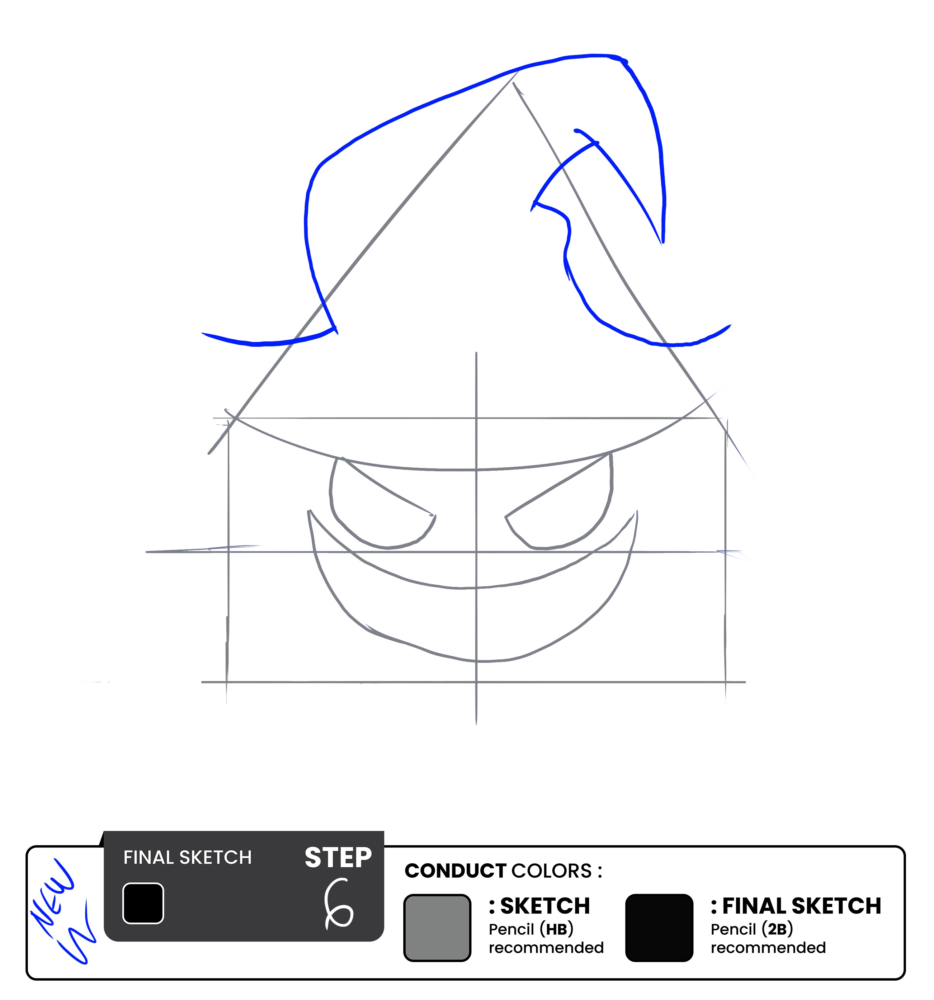 Step 6 - Draw the Hat