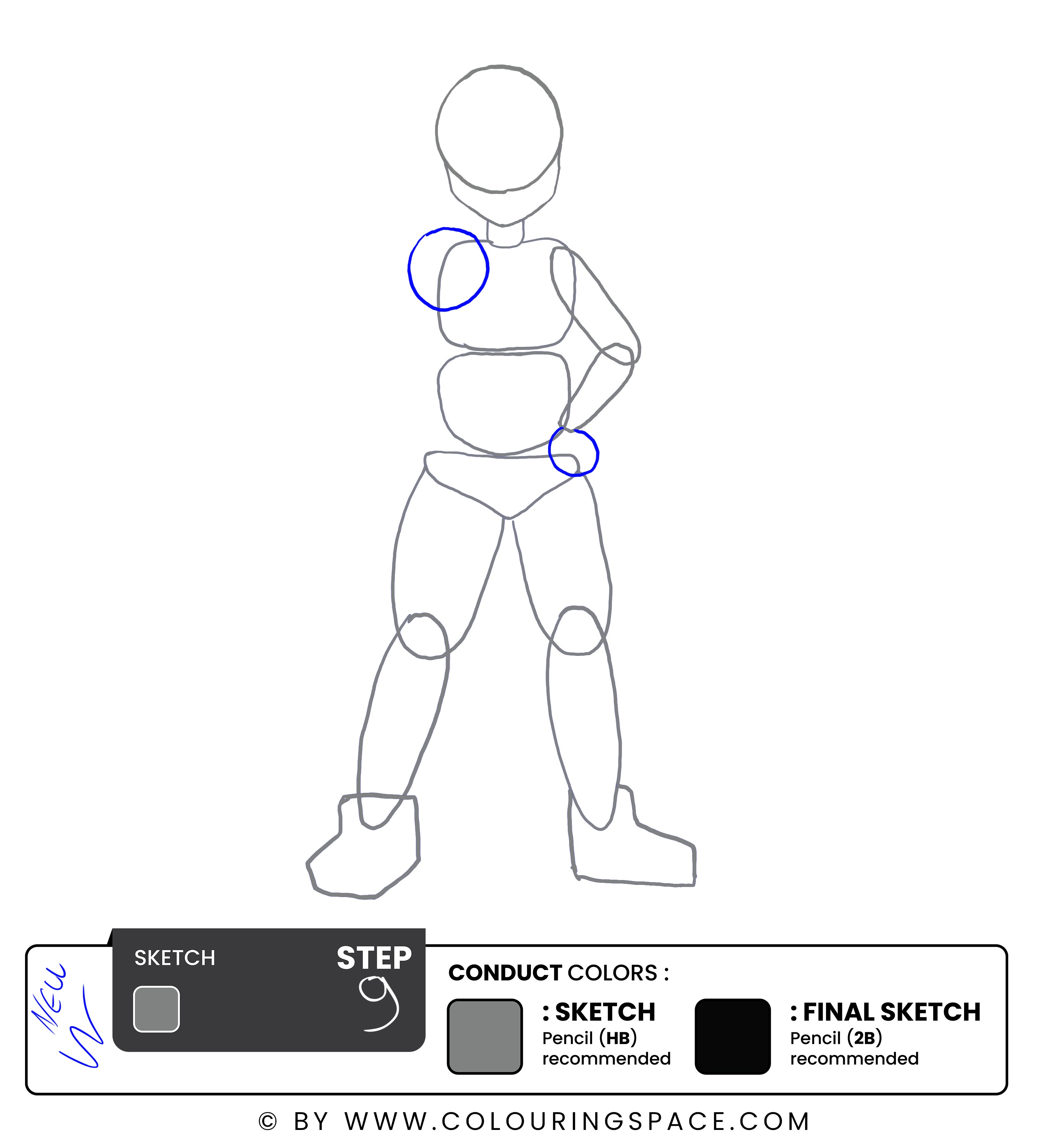 Step 9: Draw the Poke Ball