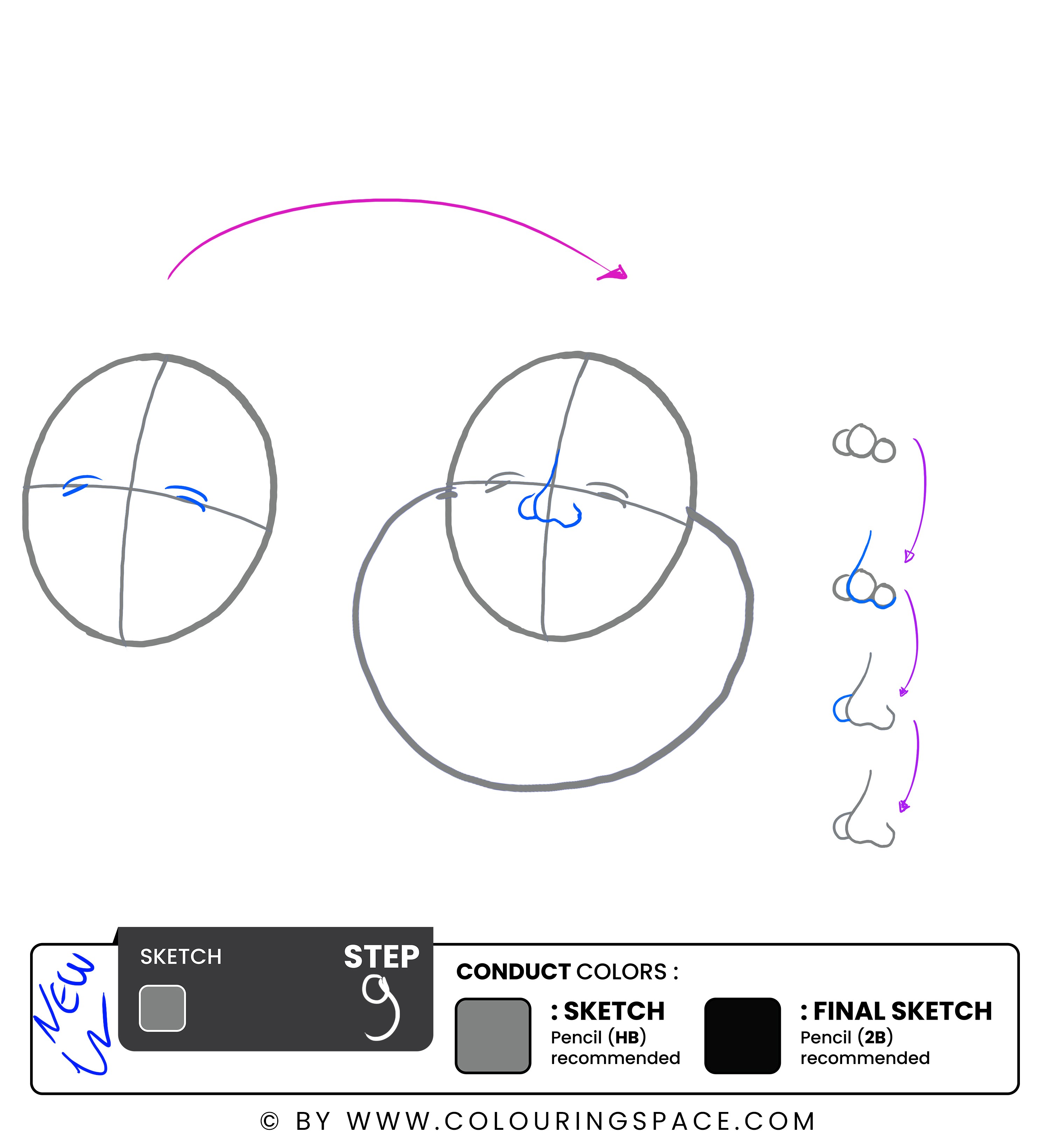 Step 9: Draw the Nose