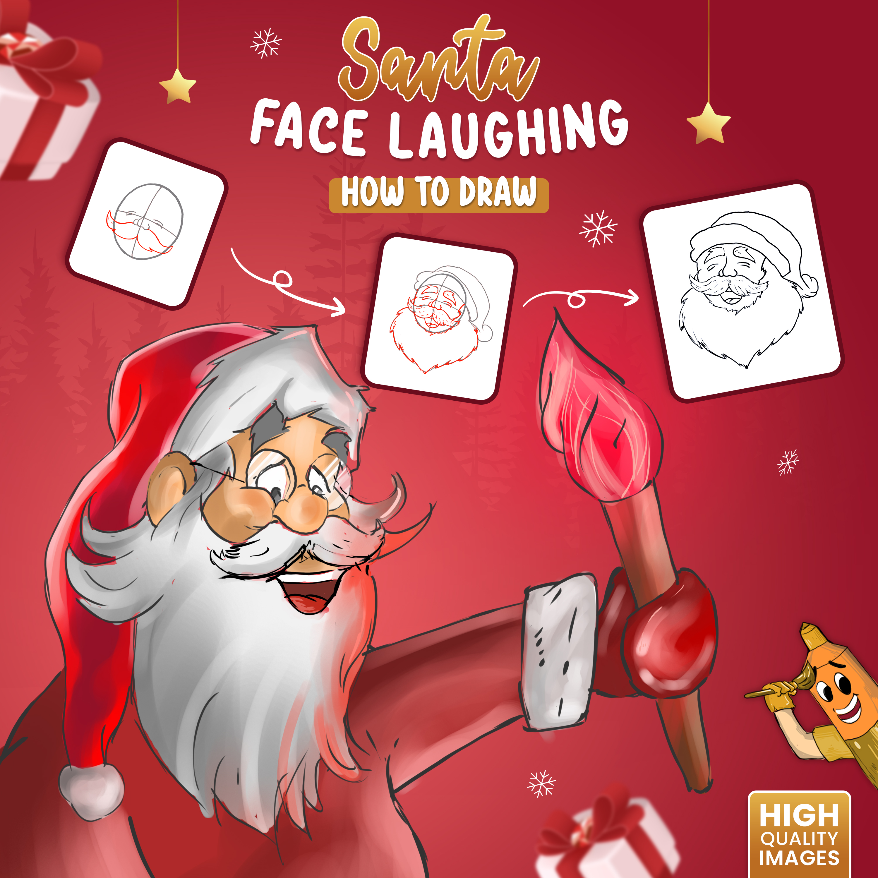 Thumbnail Image of Santa Face Drawing Article