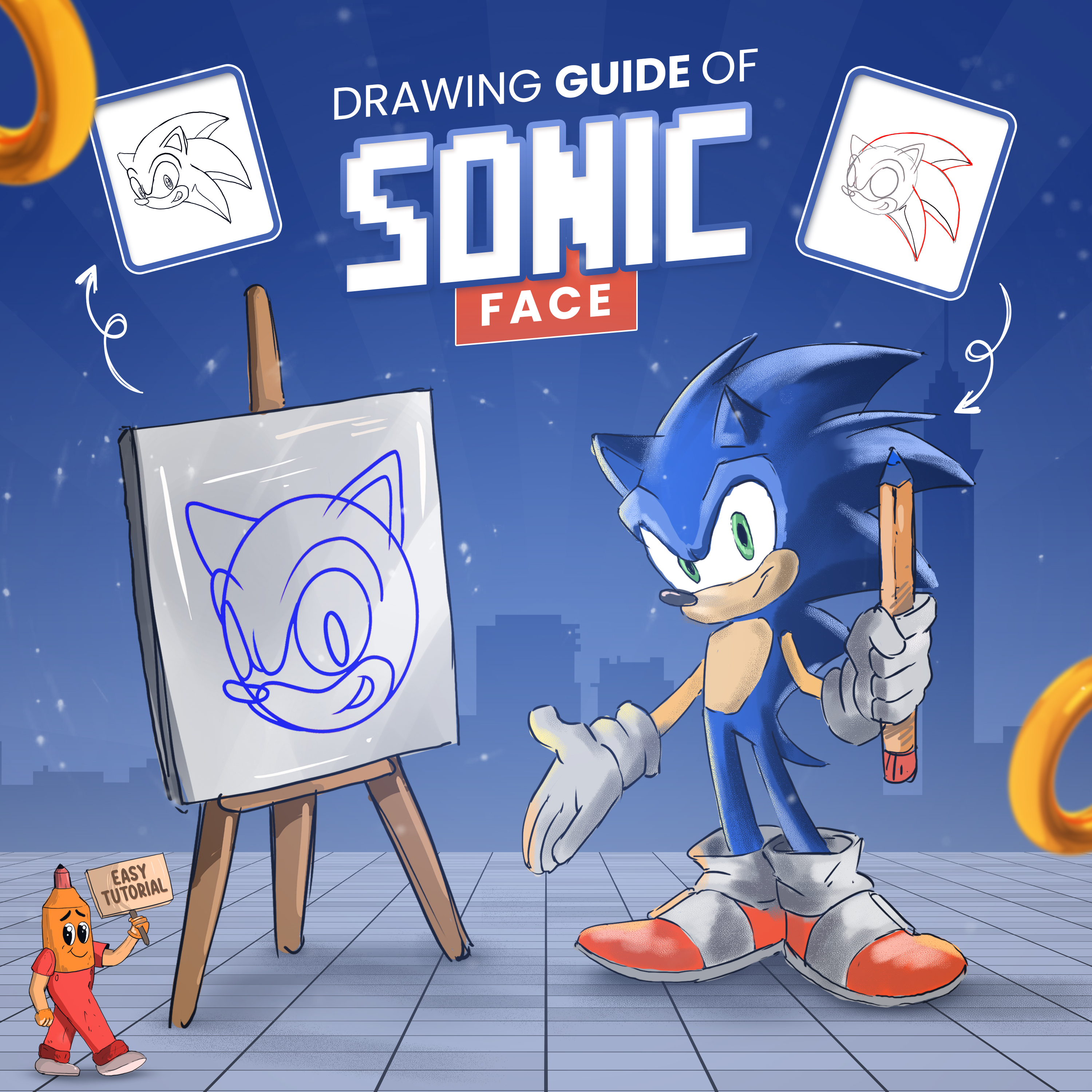 Thumbnail Image of Sonic Face Drawing Article