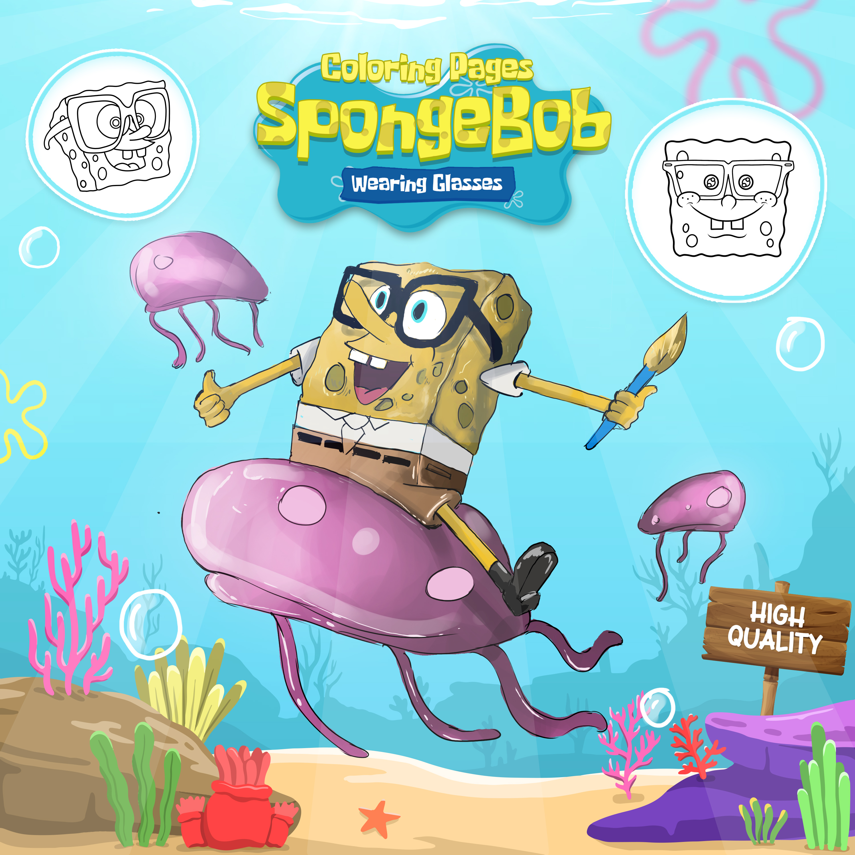 Thumbnail Image of SpongeBob Colouring Article